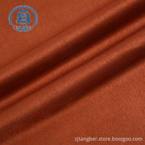 100% Polyester Knitted French Terry Faux Suede Fabric